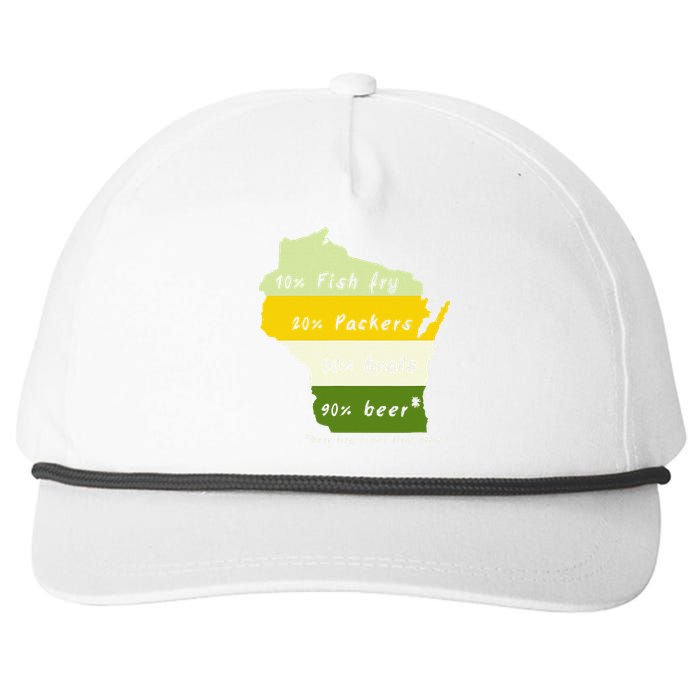 Drink Local Wisconsin Beer Drinking Snapback Five-Panel Rope Hat