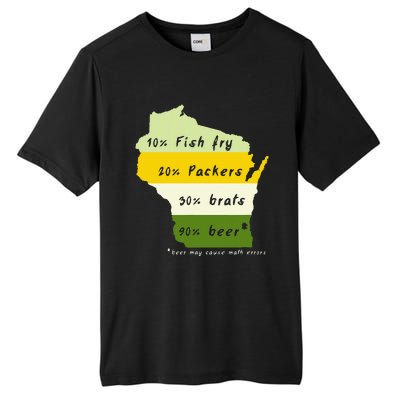 Drink Local Wisconsin Beer Drinking Tall Fusion ChromaSoft Performance T-Shirt