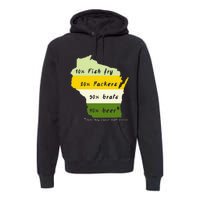 Drink Local Wisconsin Beer Drinking Premium Hoodie