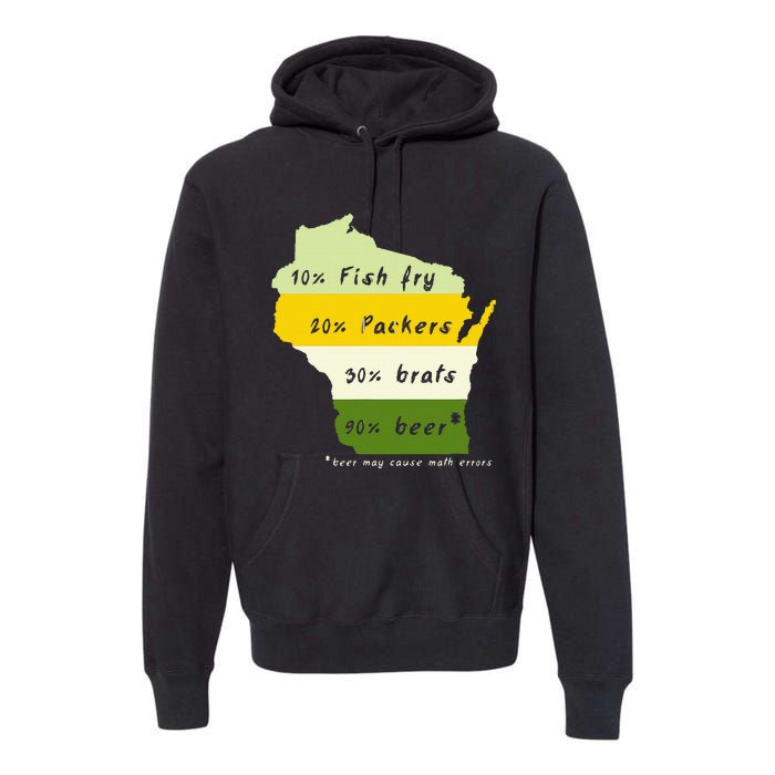 Drink Local Wisconsin Beer Drinking Premium Hoodie