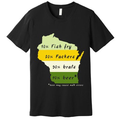 Drink Local Wisconsin Beer Drinking Premium T-Shirt