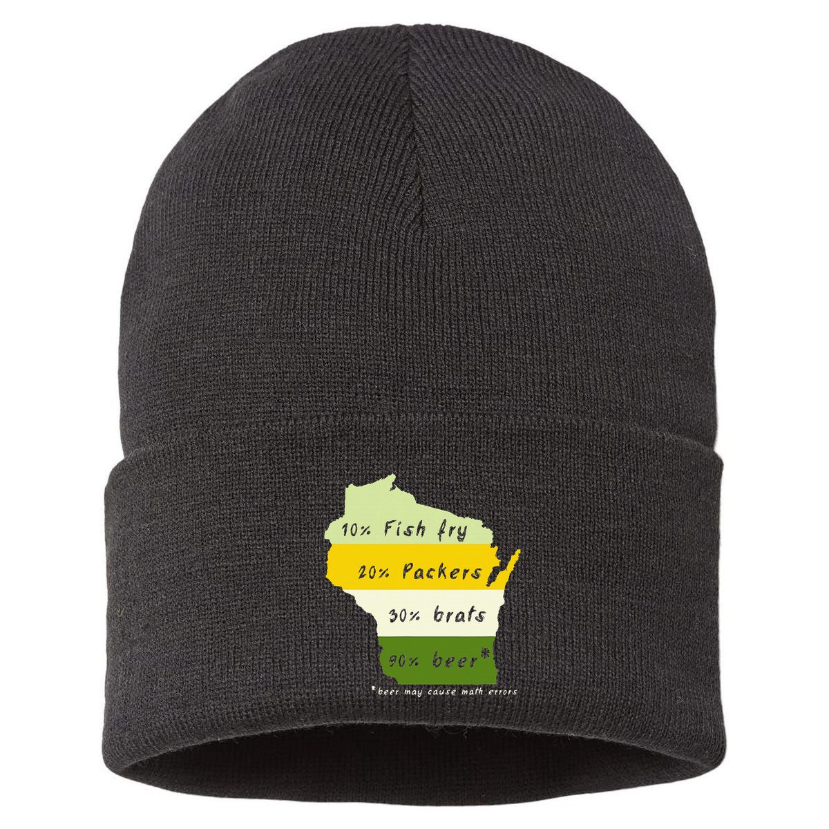Drink Local Wisconsin Beer Drinking Sustainable Knit Beanie
