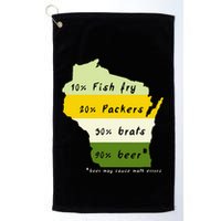 Drink Local Wisconsin Beer Drinking Golf Towel
