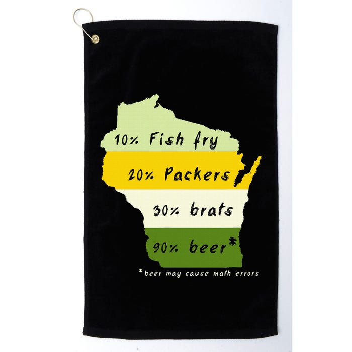 Drink Local Wisconsin Beer Drinking Golf Towel
