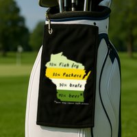 Drink Local Wisconsin Beer Drinking Golf Towel