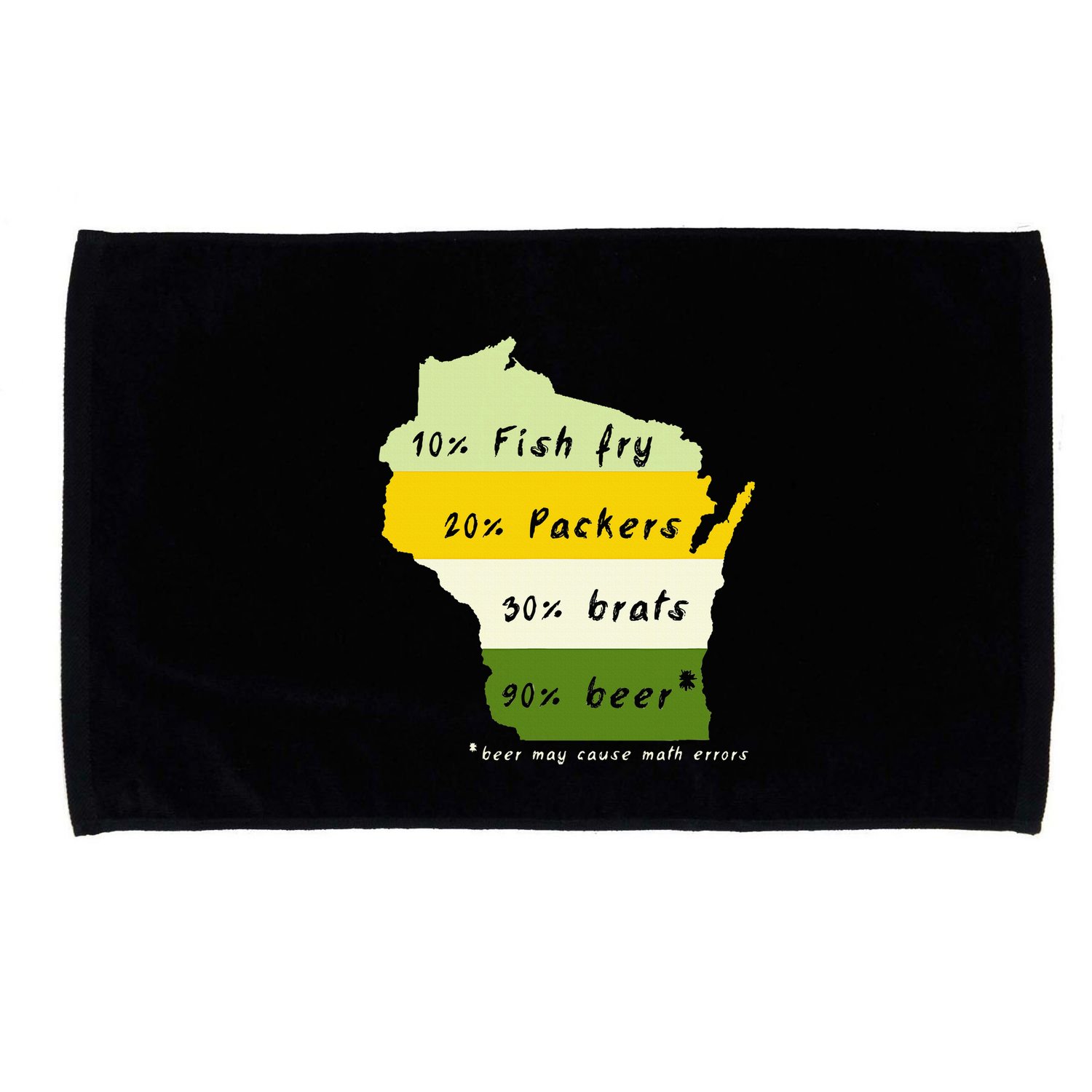 Drink Local Wisconsin Beer Drinking Microfiber Hand Towel
