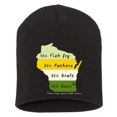 Drink Local Wisconsin Beer Drinking Short Acrylic Beanie