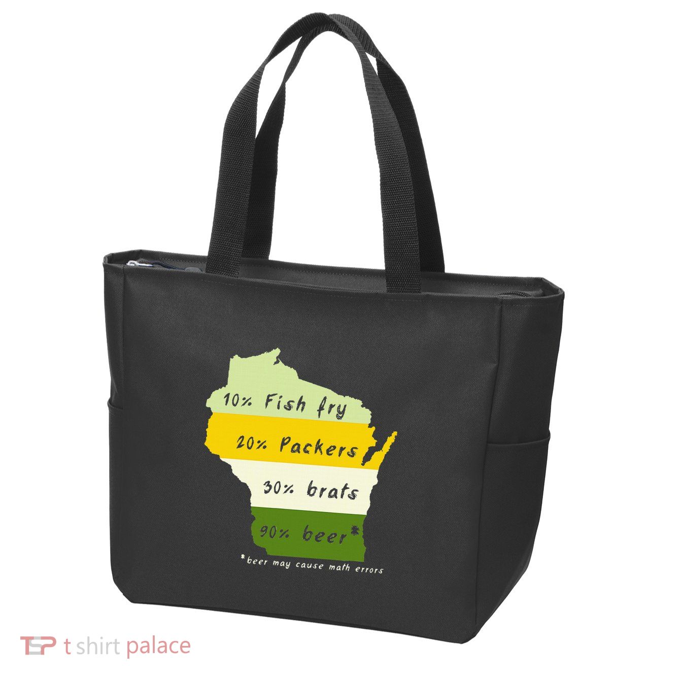 Drink Local Wisconsin Beer Drinking Zip Tote Bag
