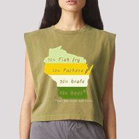 Drink Local Wisconsin Beer Drinking Garment-Dyed Women's Muscle Tee