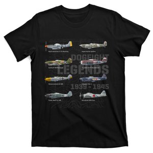 Dogfight Legends WW2 Planes Warbirds Air Fighters Premium T-Shirt