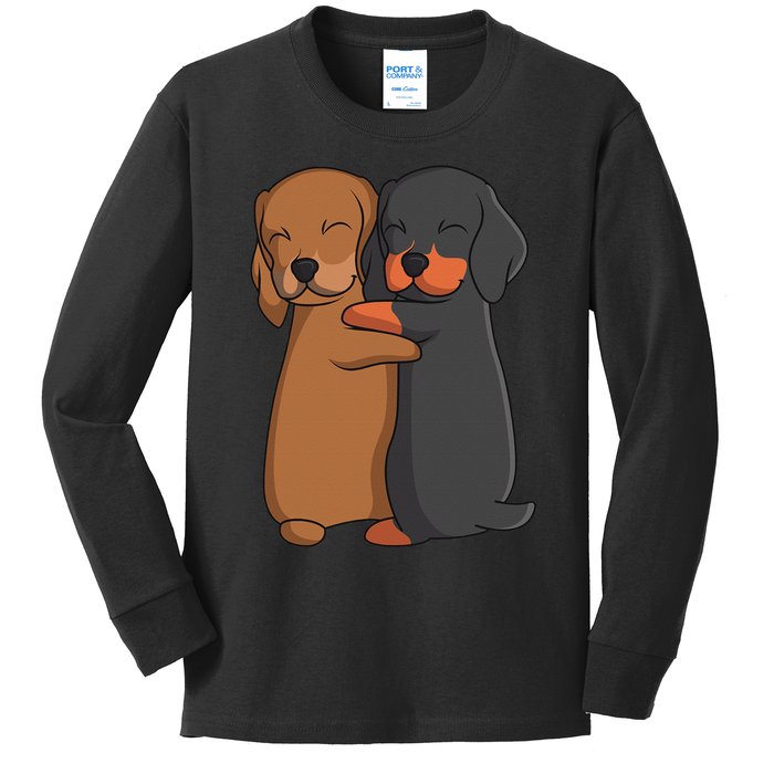 Dachshund Lover Weiner Dog funny pet lover Kids Long Sleeve Shirt