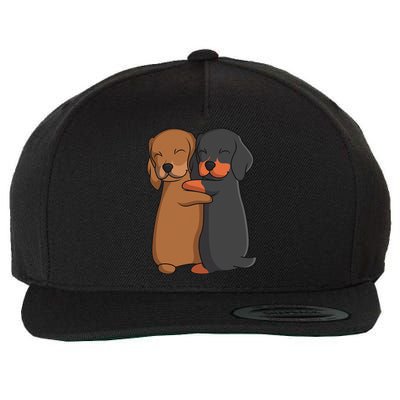 Dachshund Lover Weiner Dog funny pet lover Wool Snapback Cap