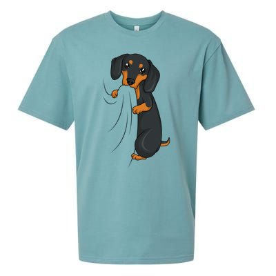 Dachshund Lover Weiner Dog Girls Meaningful Gift Sueded Cloud Jersey T-Shirt