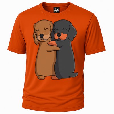 Dachshund Lover Weiner Dog Cooling Performance Crew T-Shirt