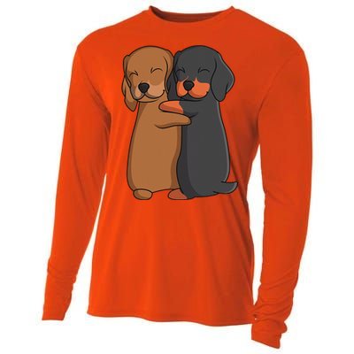 Dachshund Lover Weiner Dog Cooling Performance Long Sleeve Crew