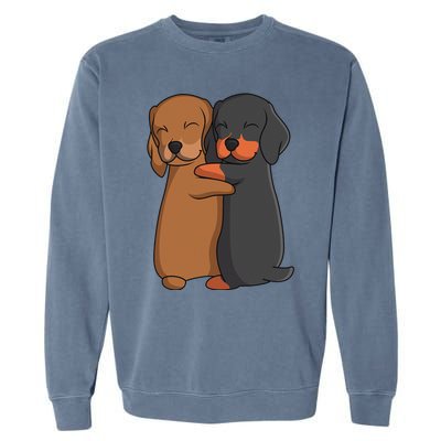 Dachshund Lover Weiner Dog Garment-Dyed Sweatshirt