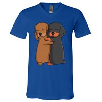 Dachshund Lover Weiner Dog V-Neck T-Shirt