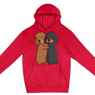 Dachshund Lover Weiner Dog Premium Pullover Hoodie