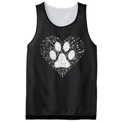 Dog Lover Women Dog Mom Dad Creative Heart Mesh Reversible Basketball Jersey Tank