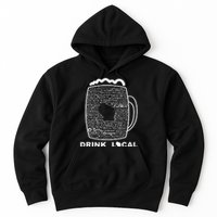 Drink Local Wisconsin Breweries funny Beer Hoodie