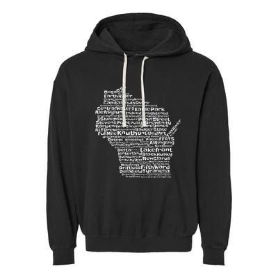 Drink Local Wisconsin Breweries Garment-Dyed Fleece Hoodie