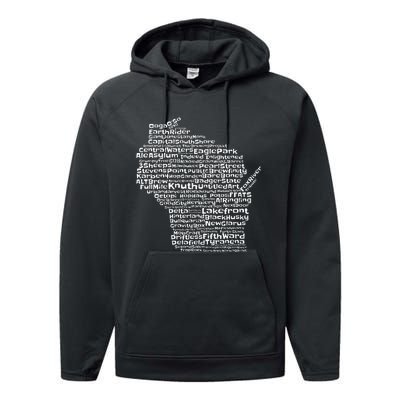 Drink Local Wisconsin Breweries Performance Fleece Hoodie