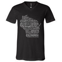 Drink Local Wisconsin Breweries V-Neck T-Shirt