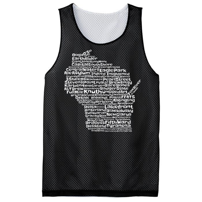 Drink Local Wisconsin Breweries Mesh Reversible Basketball Jersey Tank