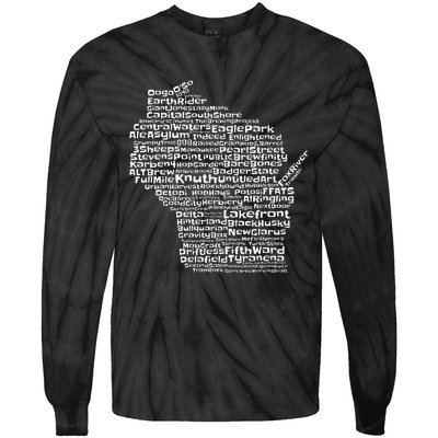 Drink Local Wisconsin Breweries Tie-Dye Long Sleeve Shirt