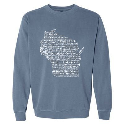 Drink Local Wisconsin Breweries Garment-Dyed Sweatshirt