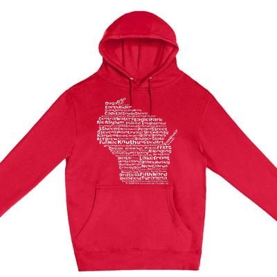 Drink Local Wisconsin Breweries Premium Pullover Hoodie