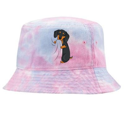 Dachshund Lover Weiner Dog Gift Tie-Dyed Bucket Hat