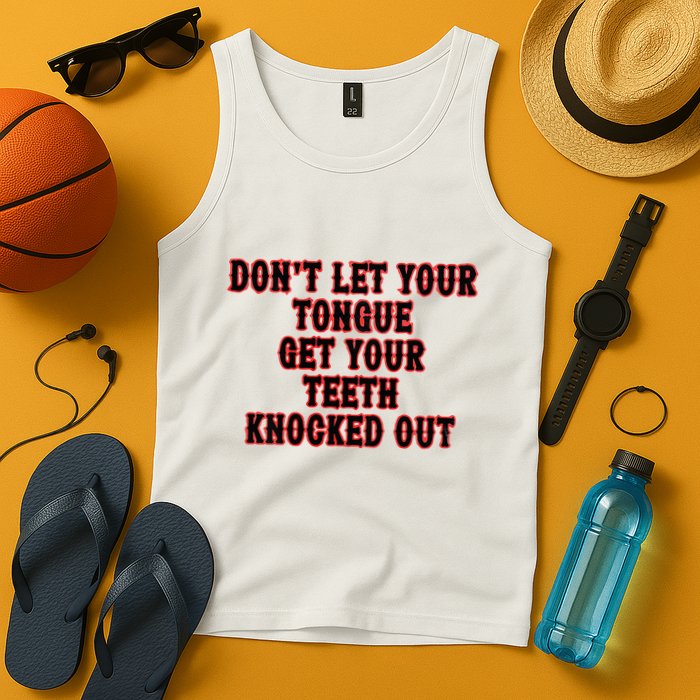 DonT Let Your Tongue Get Your Teeth Knocked Out Tank Top