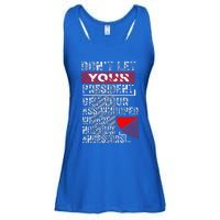 DonT Let Your President Get Your Ass Whooped Ladies Essential Flowy Tank