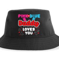 Daddy Loves You Dad Announcement Gender Reveal Sustainable Bucket Hat