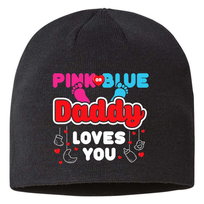 Daddy Loves You Dad Announcement Gender Reveal Sustainable Beanie