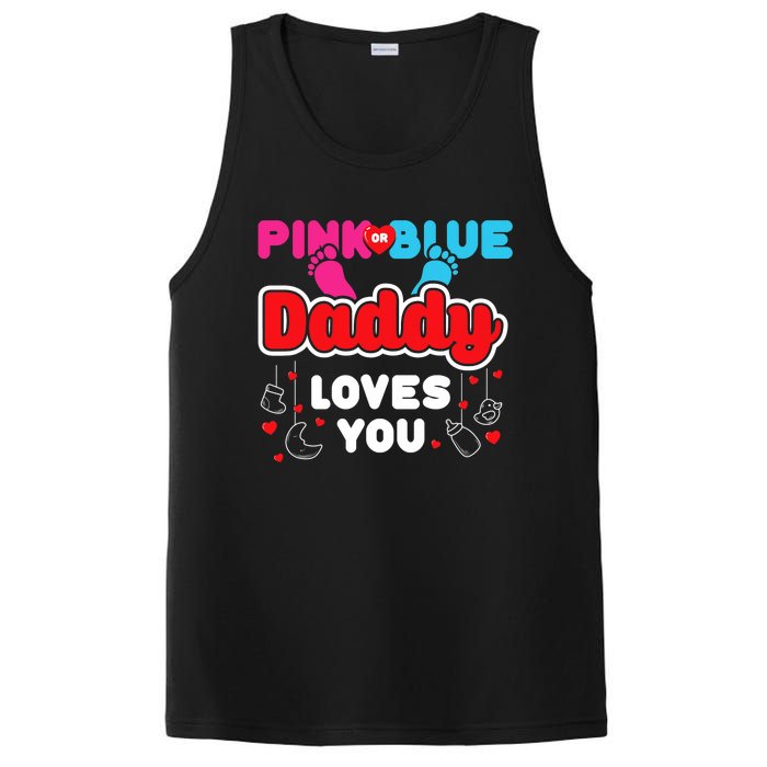 Daddy Loves You Dad Announcement Gender Reveal PosiCharge Competitor Tank