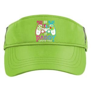 Daddy Loves You Gender Reveal Baby Gaming Dad Adult Drive Performance Visor