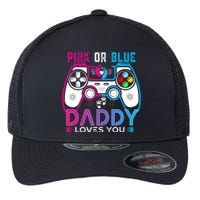 Daddy Loves You Gender Reveal Baby Gaming Dad Flexfit Unipanel Trucker Cap