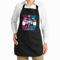 Daddy Loves You Gender Reveal Baby Gaming Dad Apron