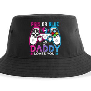 Daddy Loves You Gender Reveal Baby Gaming Dad Sustainable Bucket Hat