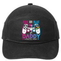 Daddy Loves You Gender Reveal Baby Gaming Dad 7-Panel Snapback Hat