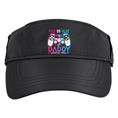 Daddy Loves You Gender Reveal Baby Gaming Dad Adult Drive Performance Visor