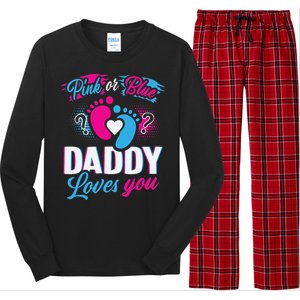 Daddy Loves You Gender Reveal Soon To Be Dad Long Sleeve Pajama Set