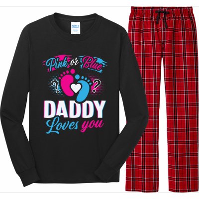 Daddy Loves You Gender Reveal Soon To Be Dad Long Sleeve Pajama Set