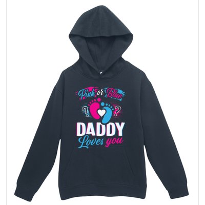 Daddy Loves You Gender Reveal Soon To Be Dad Urban Pullover Hoodie