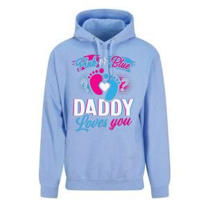 Daddy Loves You Gender Reveal Soon To Be Dad Unisex Surf Hoodie