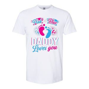 Daddy Loves You Gender Reveal Soon To Be Dad Softstyle CVC T-Shirt