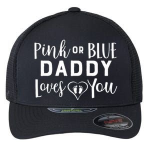 Daddy Loves You Gender Reveal Flexfit Unipanel Trucker Cap