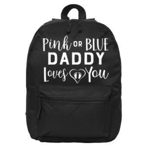 Daddy Loves You Gender Reveal 16 in Basic Backpack